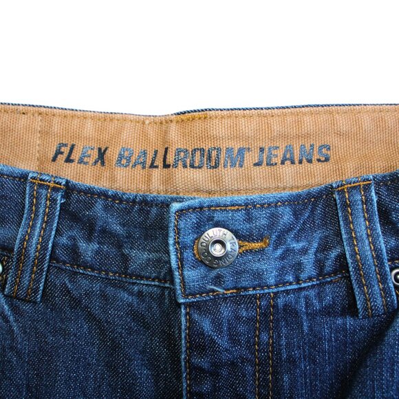 New NWOT Duluth Trading Flex Ballroom Men's Jeans Denim Regular Straight 34x30 - Picture 3 of 6